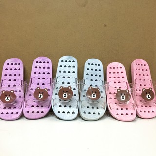 Dép Lỗ Quai Trong Gấu Brown Đi Trong Nhà "Mẫu D42"