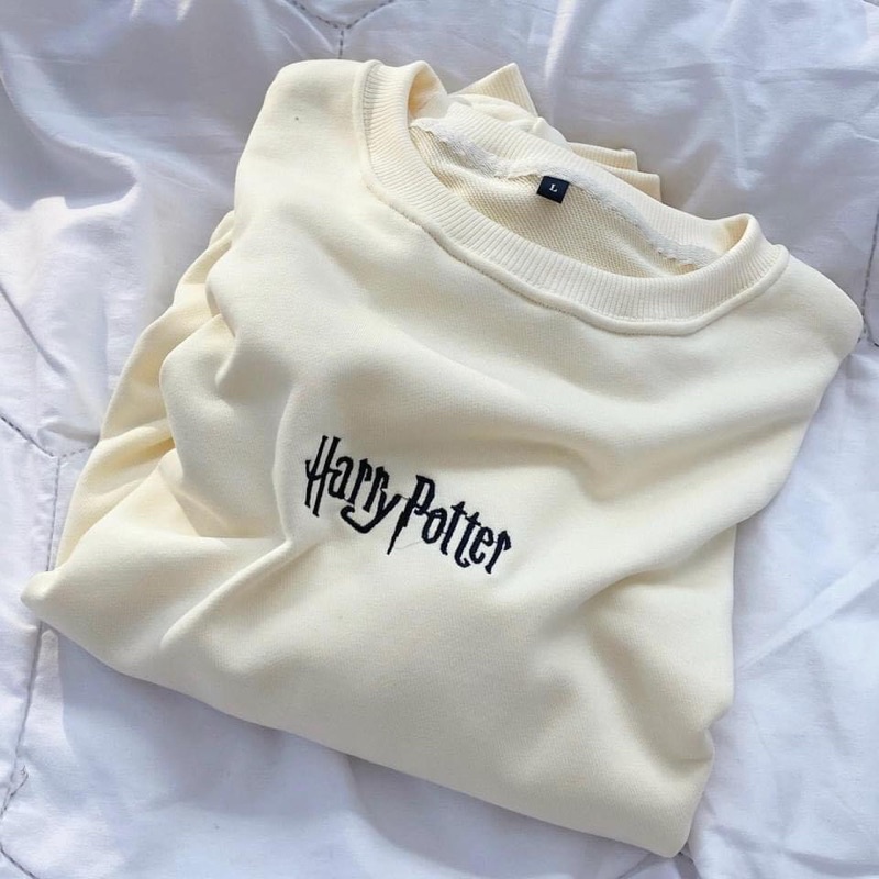 Áo Sweater Dáng Rộng Chữ Thêu HARRY POTTER pqk