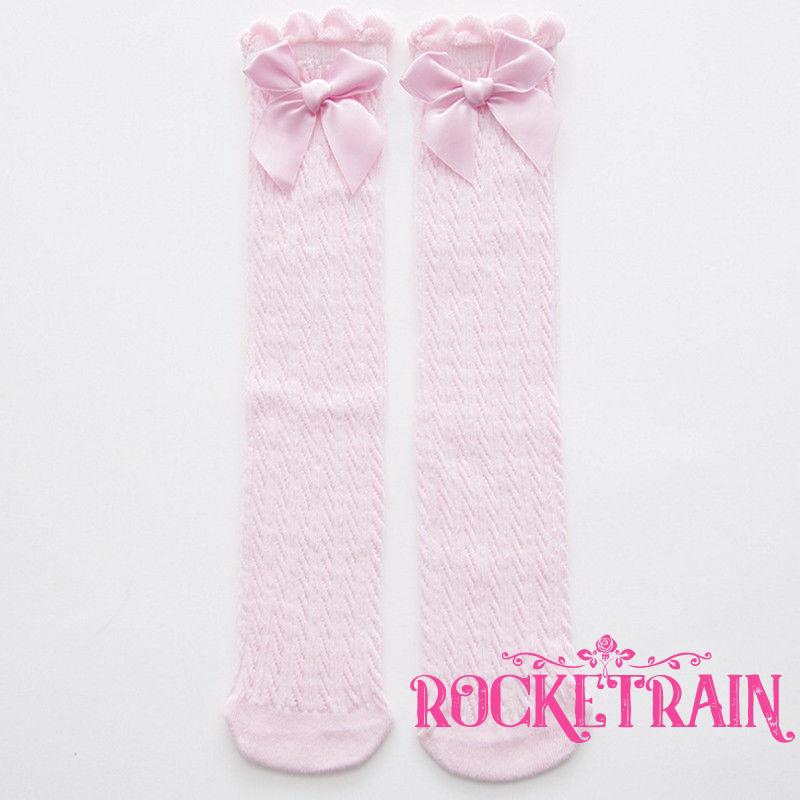 Đôi vớ cotton cổ cao xinh xắn dành cho bé gái
