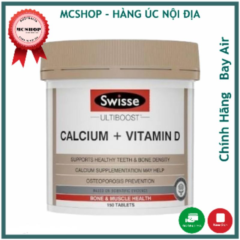 viên uống bổ sung canxi hữu cơ Bổ Sung vitamin D cho người lớn & trẻ em và Swisse ultiboost Clacium + Vitamin D