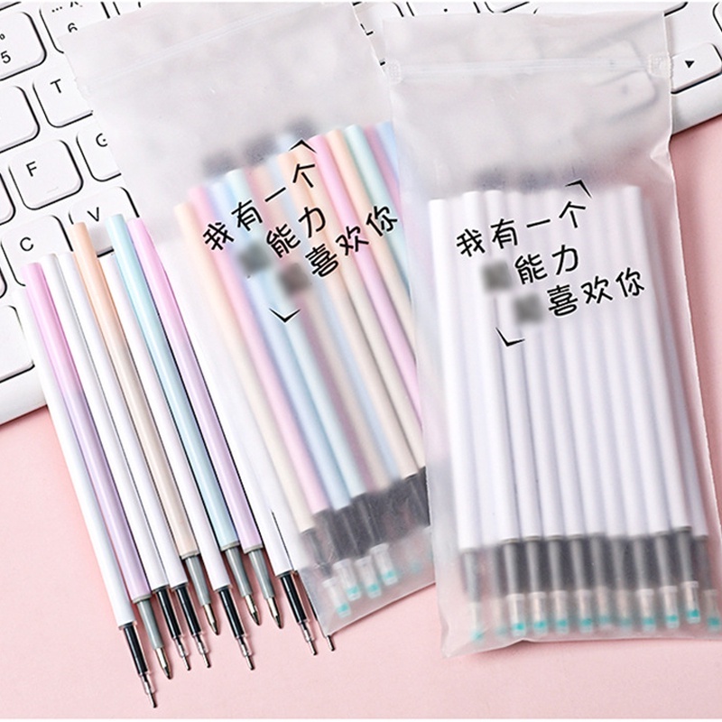 Túi 20 Ngòi Bút Mực Gel 0.5mm Màu Đen Loại Đẹp - Ruột Bút Nội Địa Trung Giá Rẻ Duashop