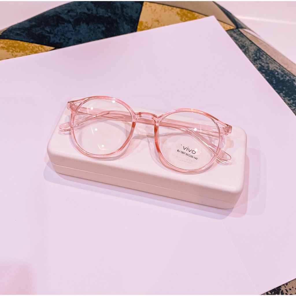 Mắt Kính Gọng Cận Form Tròn Thời Trang Unisex Dễ Thương Siêu Hot - Hazo