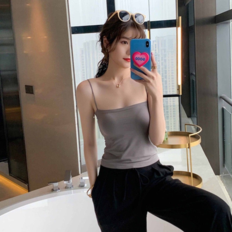 Áo Bra 2 Dây Dáng Lửng Siêu Hot Kèm Mút Ngực 2066