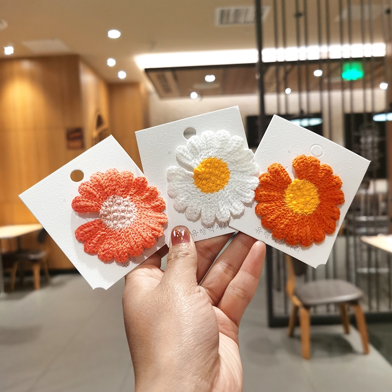 Kẹp tóc hình hoa hướng dương xinh xắn thời trang cho nữ
