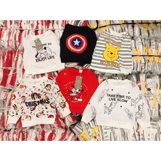COMBO 3 ÁO NỈ HOẠT HÌNH CHO BÉ