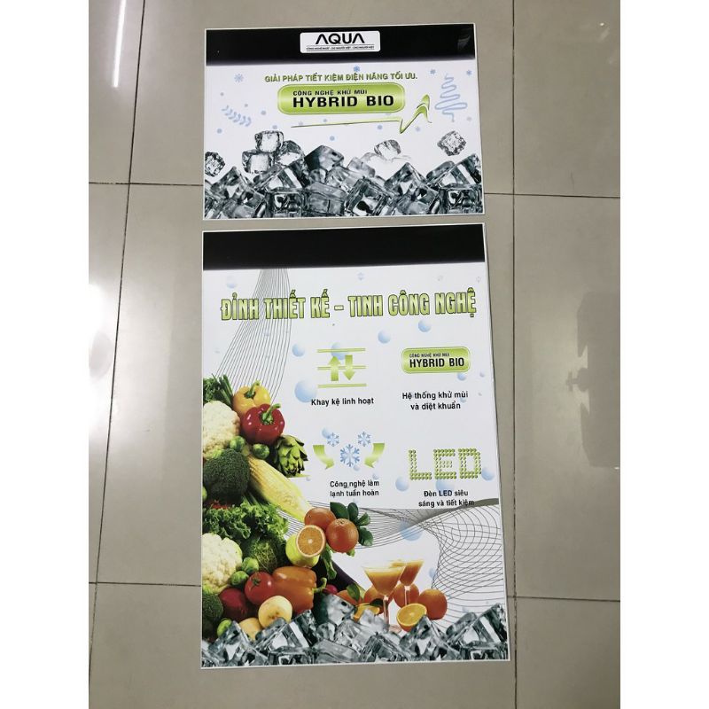 combo 20 tem dán tủ lạnh Aqua