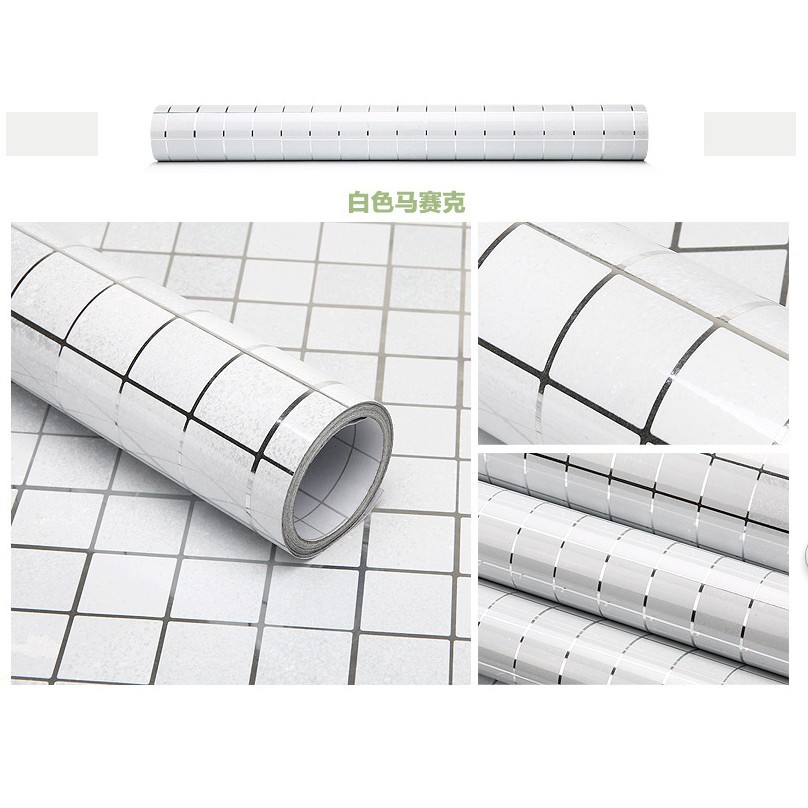 Giấy dán bếp tráng nhôm khổ 45cmx75cm keo sẵn