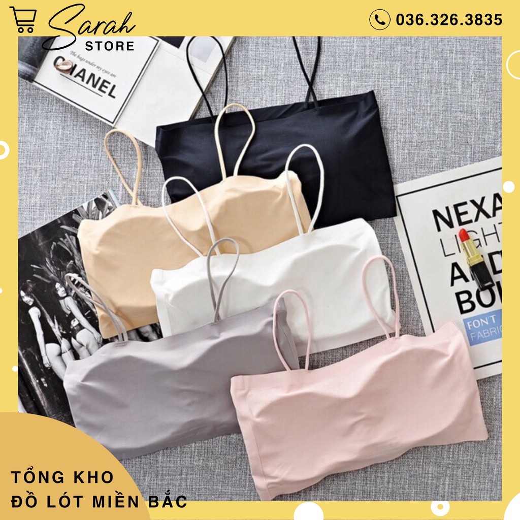 Áo Bra Su Quây Trơn 2 Dây, Có mút đệm ngực | BigBuy360 - bigbuy360.vn