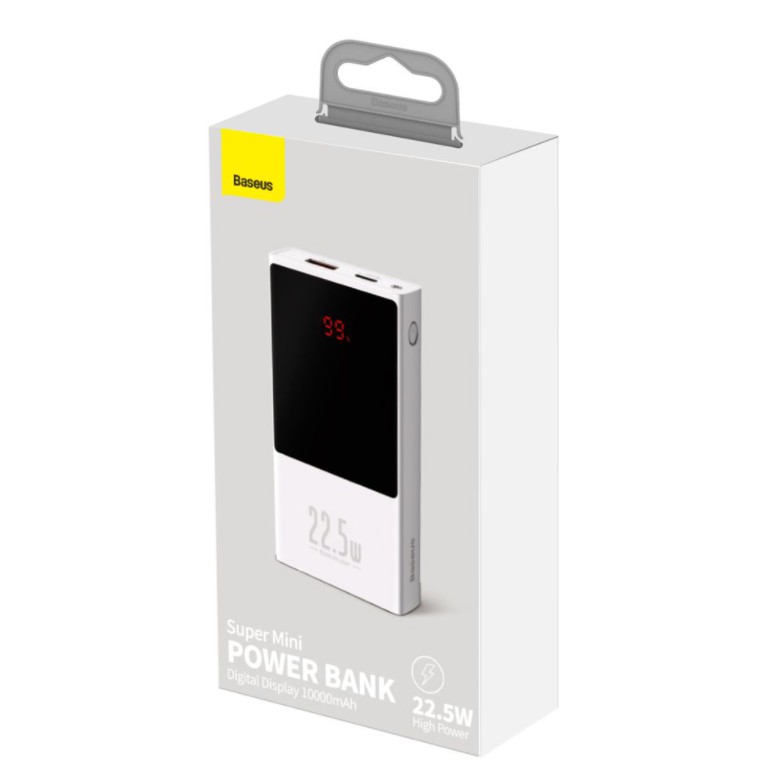 Pin dự phòng Baseus Super mini digital Display power bank 10.000mAh 22.5W PPMNA02