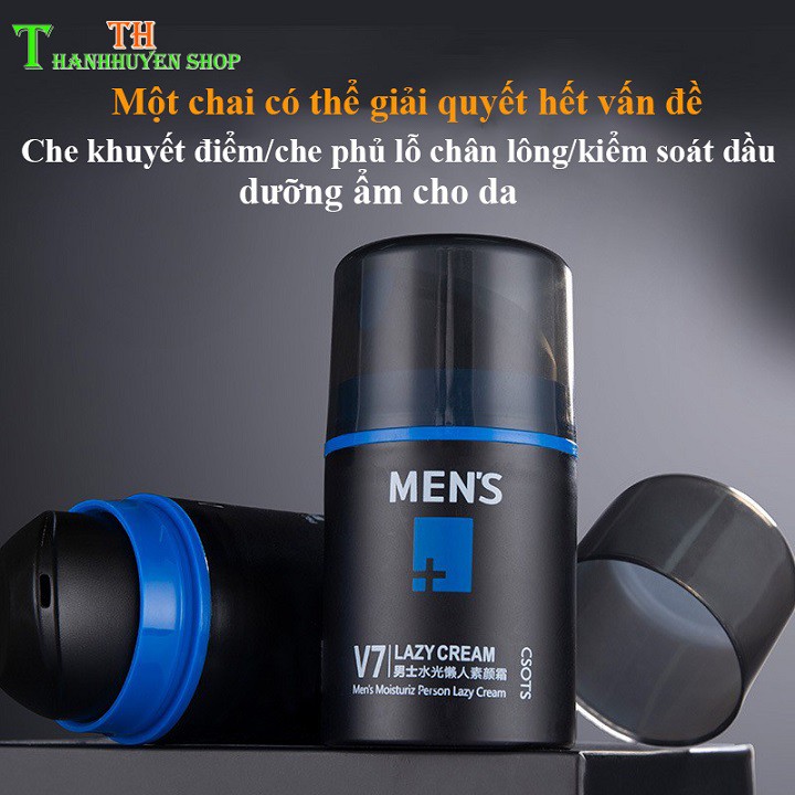 (Freeship - Hàng Chính Hãng) Lazycream Kem Che Khuyết Điểm Makeup Nâng Tone Da Cho Nam (Trung Quốc Nội Địa)