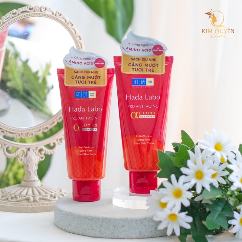 Sữa Rửa Mặt Cho Mọi Loại Da Hada Labo Advanced Nourish Hyaluron, Perfect White Arbutin, Pro Anti Aging Cleanser