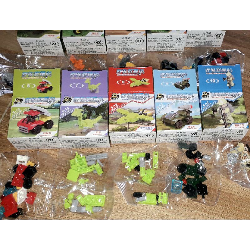 Sét 10 hộp lắp ráp LeGo_Đội Xe Cứu hộ hiện trường 52007 có nhiều chi tiết bằng nhựa