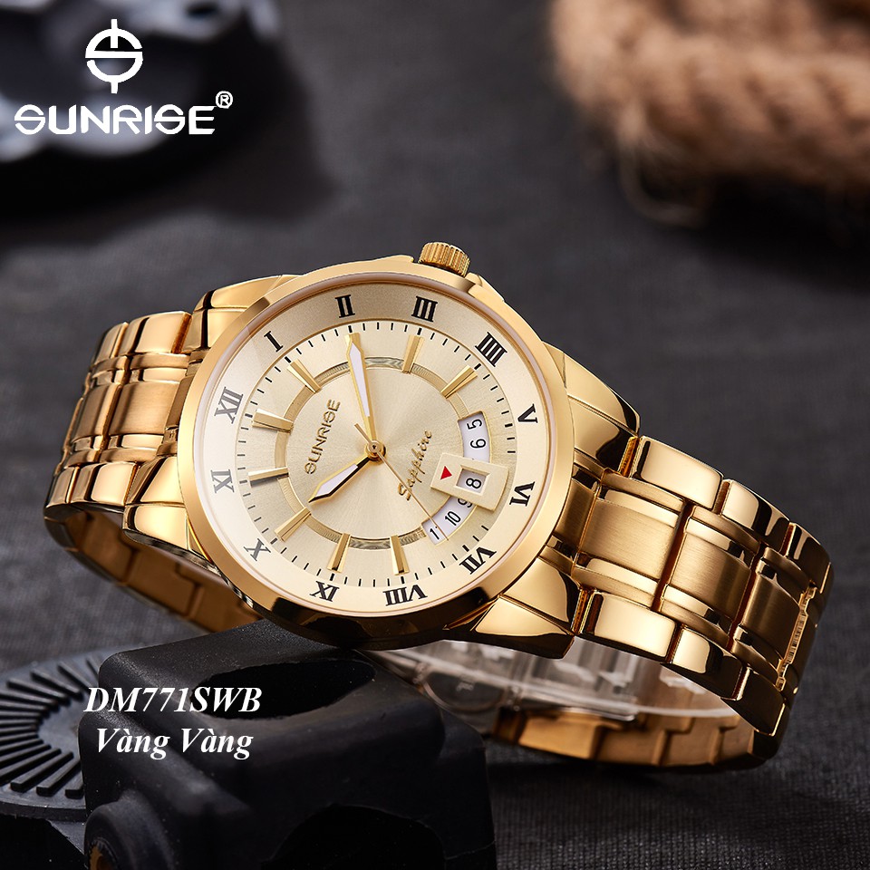 Đồng hồ nam siêu mỏng Sunrise DM771SWB kính Sapphire chống xước | BigBuy360 - bigbuy360.vn