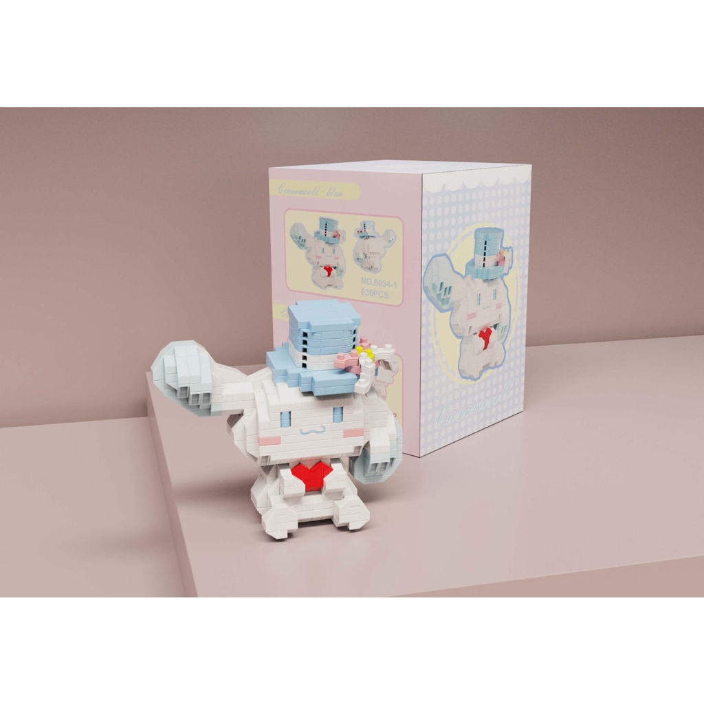 Bộ Đồ Chơi Lắp Ráp Lego Hình Chú Chó Cinnamon Dễ Thương Cho Bé