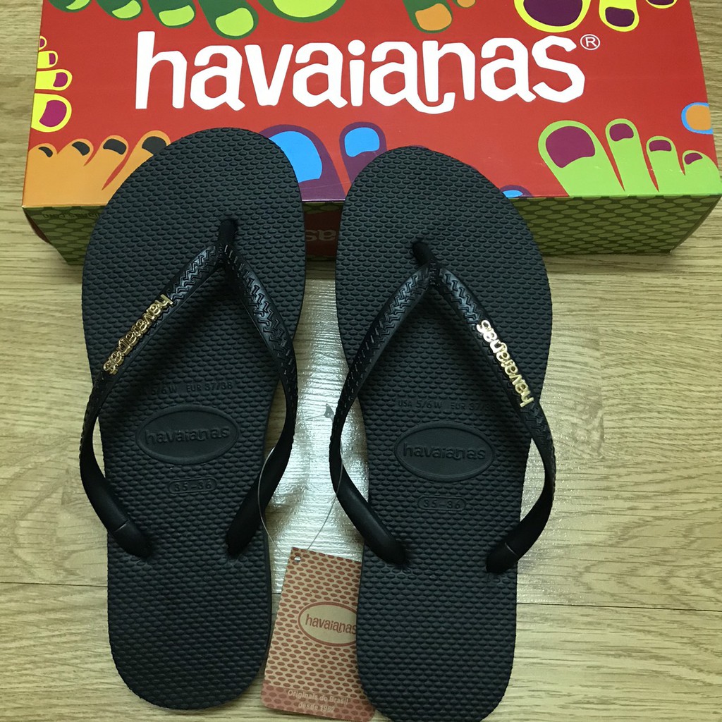 Dép Lào Havaianas Màu Đen Cá Tính 2020