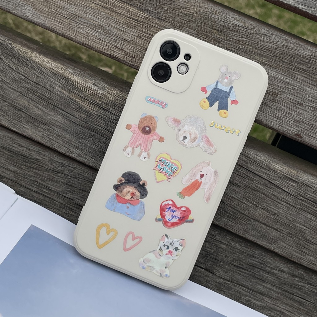 ốp iphone cạnh vuông in hình độc đáo phong cách ốp lưng 12promax 11 pro max xsmax xs xr 11pro x 7plus 8 plus 6plus