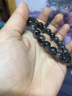 Vòng thạch anh Toc đen Trong