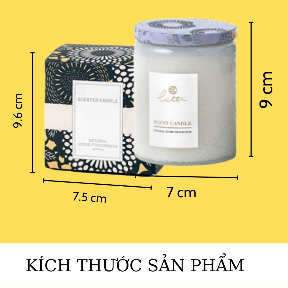 Nến thơm trang trí nhà cửa luxury sáp đậu nành khử mùi phòng học phòng khách NTFK