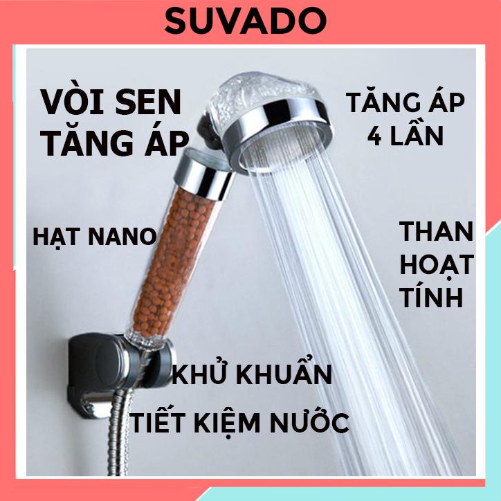 Đầu Vòi Hoa sen Tăng áp nhà tắm nóng lạnh tiết kiệm nước Cao cấp lọc nước giá rẻ DVS1 SUVADO