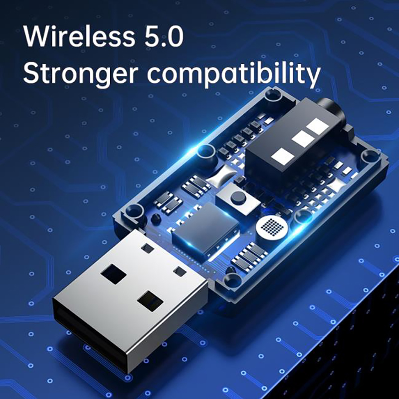 Chitengyesuper 4 in 1 USB Bluetooth 5.0 Transmitter Receiver Wireless Audio Bluetooth Adapter CGS
