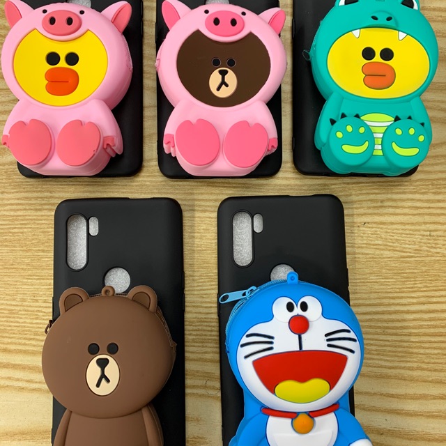 Ốp lưng vsmart Active 3 dẻo thú kiểu bóp ví cute