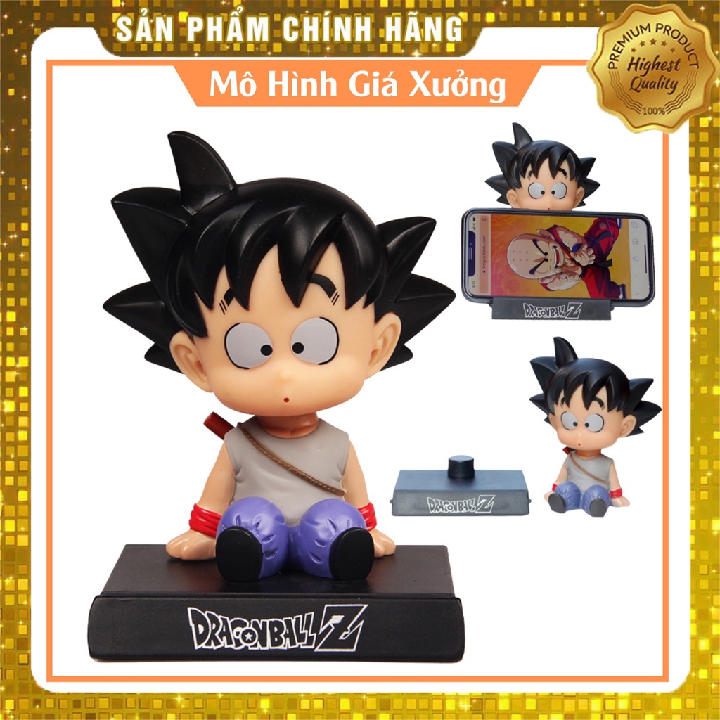 Set Mô Hình Songoku ( Dragonball ) Trang Trí Đặt Taplo Nội Thất Ô tô, Xe Hơi