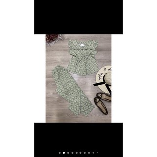 Quần áo sét bộ kiểu lụa satin khách chọn trên live