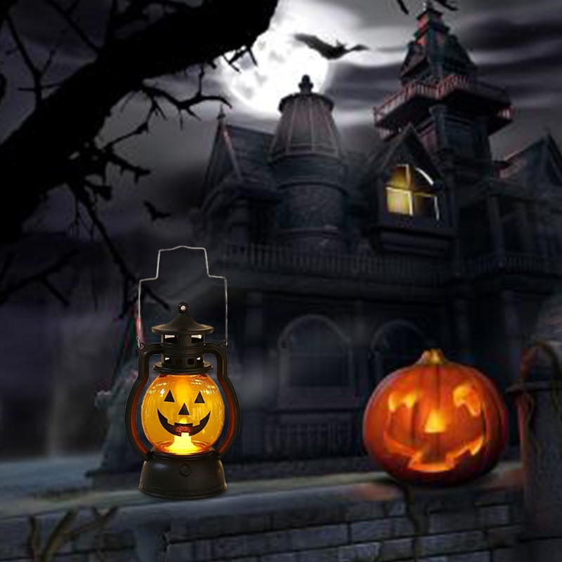 Li Lồng Đèn Dầu Ngựa Bí Ngô Ma Bí Ngô Halloween Di Động P