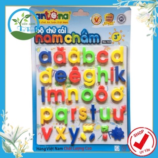 [CHÍNH HÃNG] Bộ chữ cái nam châm Antona, chữ thường tiếng việt có dấu - Đồ chơi an toàn Việt Nam (Cùng con)
