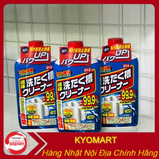 Nước tẩy,vệ sinh lồng máy giặt Pix nội địa Nhật 550g