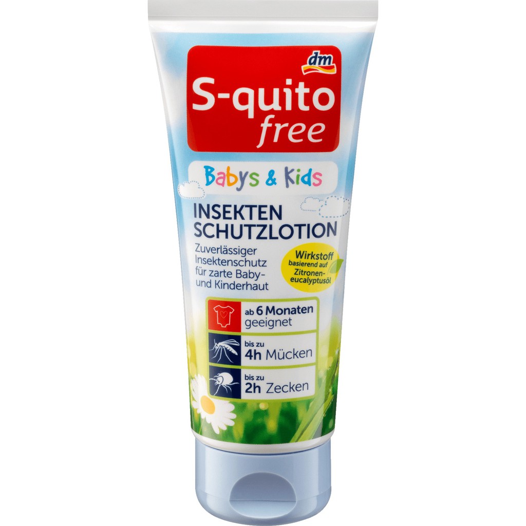 XỊT CHỐNG MUỖI VÀ CÔN TRÙNG ĐỐT SQUITO FREE, INSEKTEN SCHUTZSPRAY, 100ML, HSD: 06.2024, HÀNG NỘI ĐỊA ĐỨC