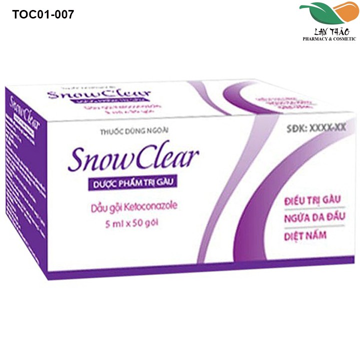 Snowclear hộp 50 gói dầu gội gàu chính hãng giá sỉ