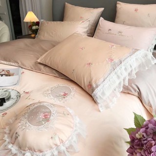💎 HÀNG CAO CẤP 💎 SET LỤA PHỐI REN CÔNG CHÚA 7 MÓN ( lụa 80s)