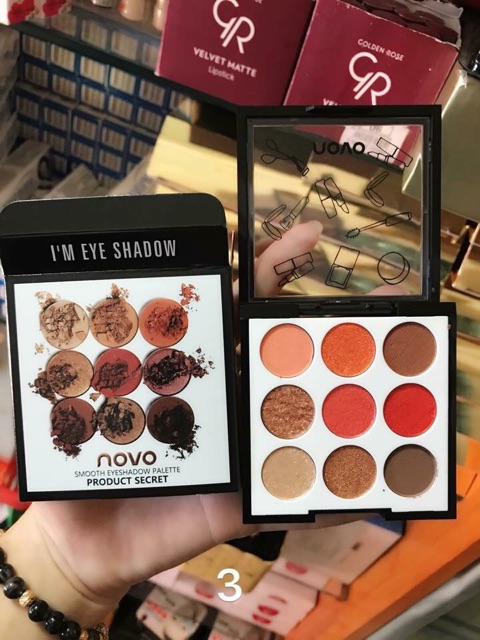 PHẤN MẮT NOVO SMOOTH EYESHADOW PALETTE CHÍNH HÃNG