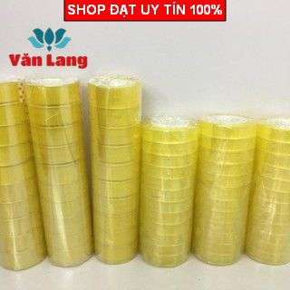 Combo 10 cuộn băng dính bản 18mm tiện lợi siêu dính