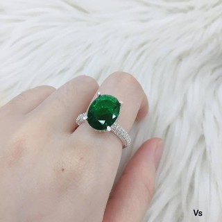 Nhẫn nữ đá cao bạc ta sang chảnh,phụ kiện nữ,Vàng bạc an chi