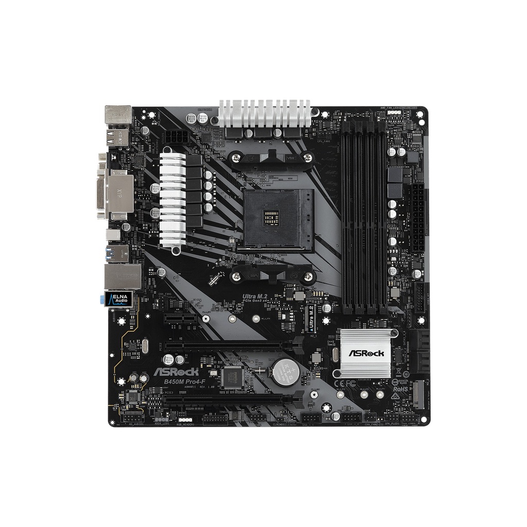 [Mã 55ELSALE1 giảm 7% đơn 300K] Mainboard Asrock B450M Pro4-F