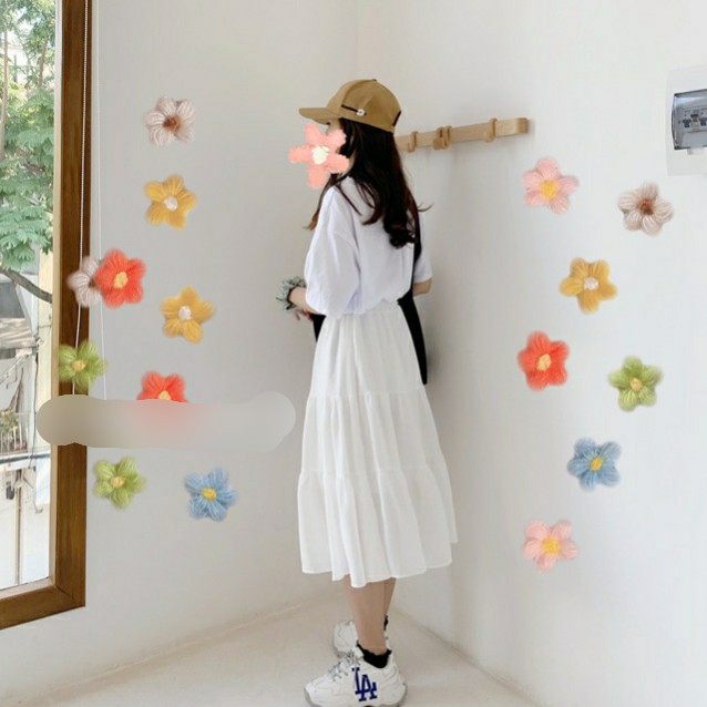 Ảnh thật - Chân váy ulzzang chân váy voan 2 lớp siêu hot