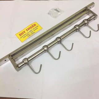 Kệ dao thớt inox có móc treo có thể di chuyển được, giá cài dao inox kèm móc