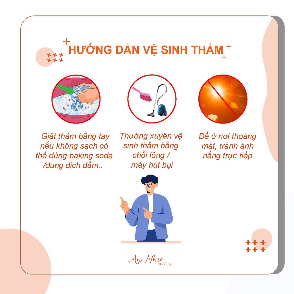 Thảm tròn bali 1mx1m miếng trải sàn An Như