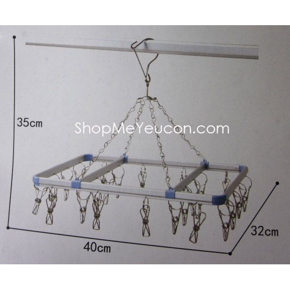 Móc chùm khung nhôm 24 kẹp/ 28 kẹp