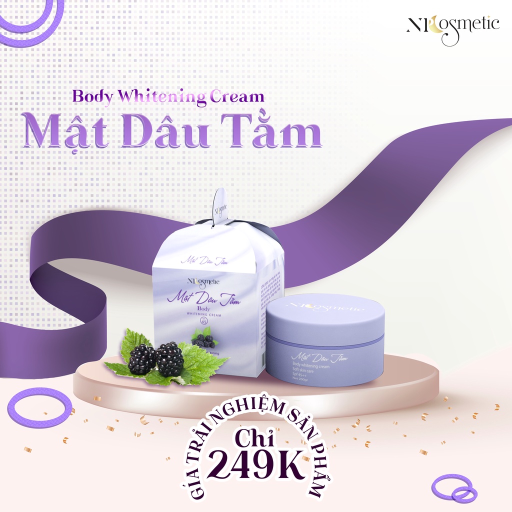 BODY MẬT DÂU TẰM | BODY CREAM - TRẮNG DA, CHỐNG NẮNG, DƯỠNG THỂ