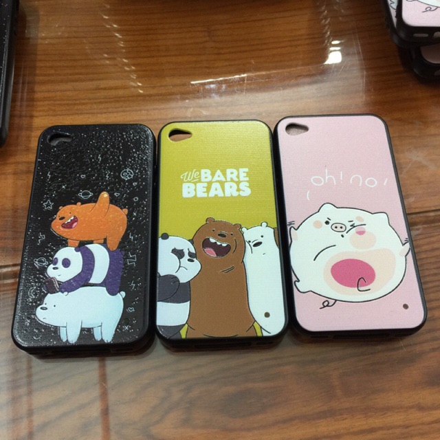 Ốp lưng iPhone 4 heo gấu dễ thương