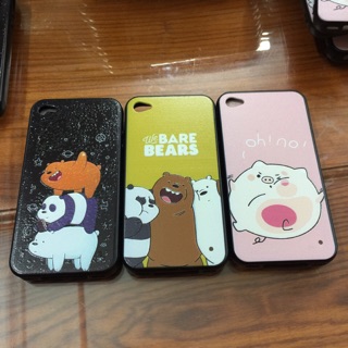 Ốp lưng iPhone 4 heo gấu dễ thương