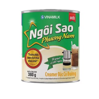 CREAMER ĐẶC NGÔI SAO PHƯƠNG NAM XANH LÁ - HỘP THIẾC 380G