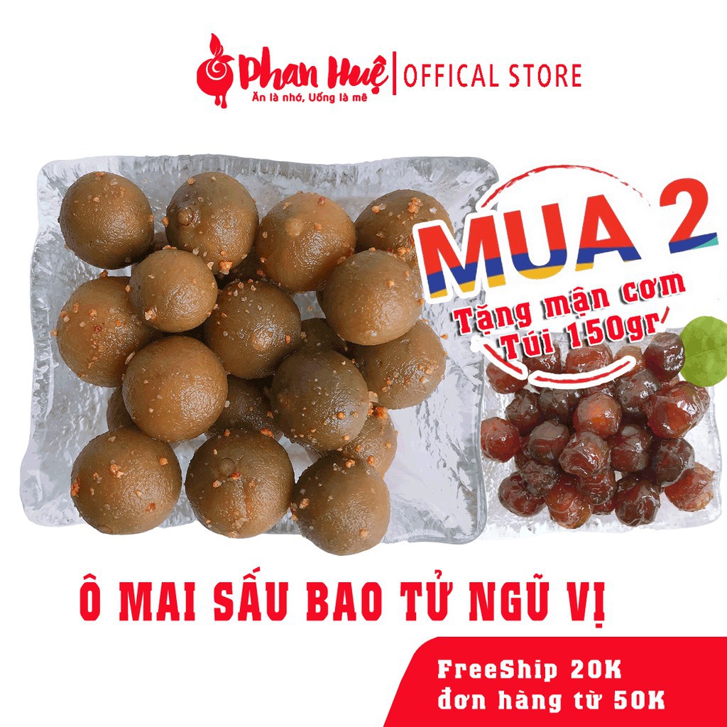 [ Dùng thử ] Ô mai xí muội sấu bao tử giòn ngũ vị Phan Huệ đặc biệt, sấu non miền Bắc chọn lọc, đặc sản Hà Nội