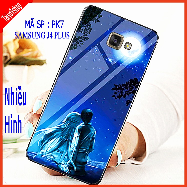 Ốp lưng SAMSUNG J4+, SAMSUNG J4 PLUS mặt kính 3D siêu sang trọng, mặt kính 3d thế hệ mới siêu sắc nét