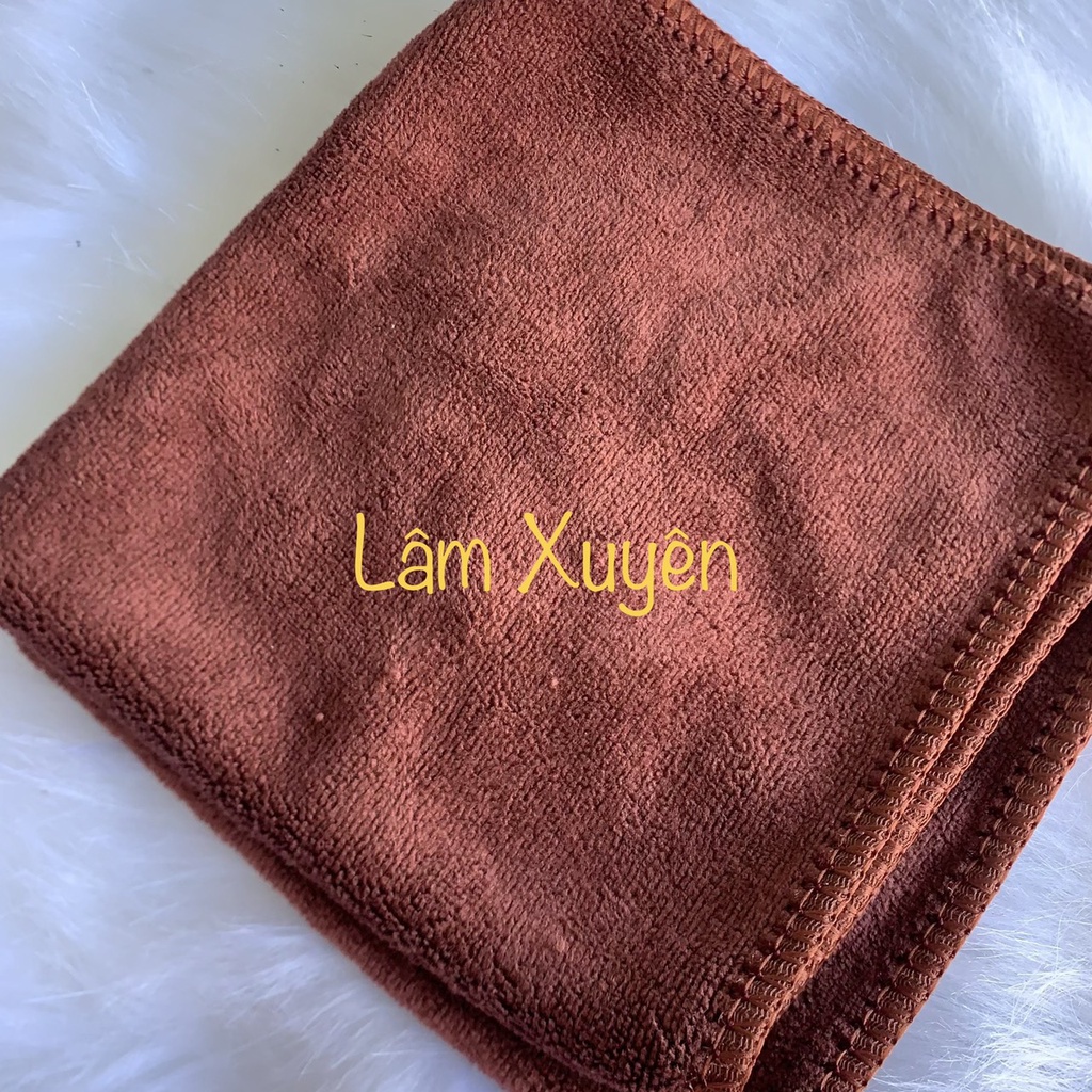 Khăn nail 👍GIÁ RẺ👍 khăn làm nail siêu mềm mịn chất liệu sợi MICROFIBER siêu thấm hút, kích thước 30x30cm không phai màu