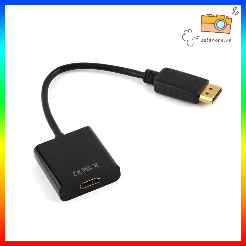 Bộ chuyển đổi DP Displayport Male to HDMI Female Converter cho máy tính xách tay PC