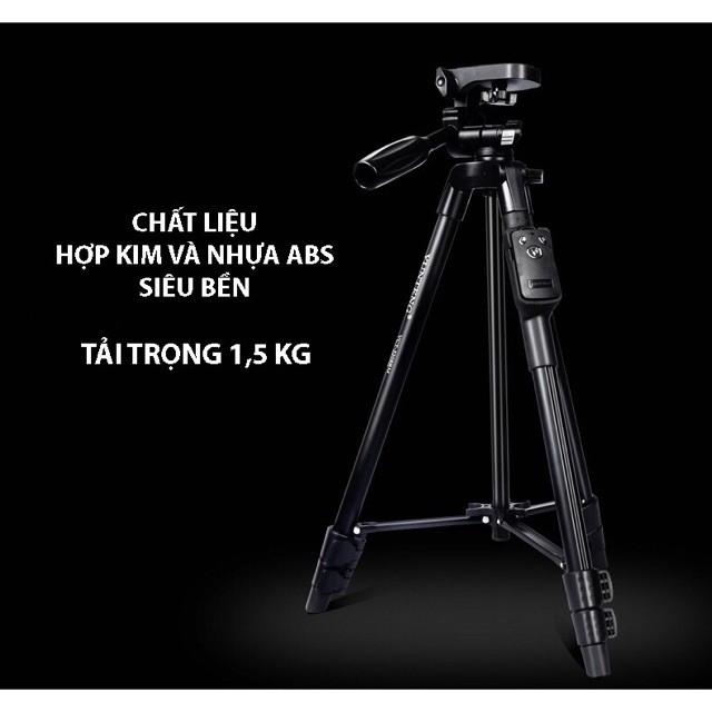 Gậy chụp hình 3 chân Tripod Yunteng 5208 cho máy ảnh điện thoại | BigBuy360 - bigbuy360.vn